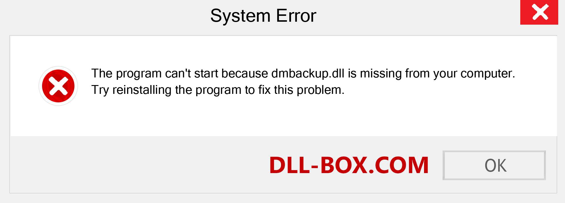  dmbackup.dll file is missing?. Download for Windows 7, 8, 10 - Fix  dmbackup dll Missing Error on Windows, photos, images