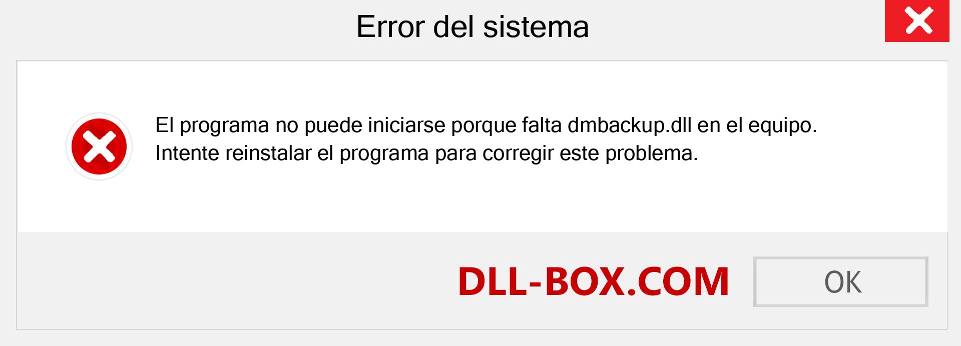 ¿Falta el archivo dmbackup.dll ?. Descargar para Windows 7, 8, 10 - Corregir dmbackup dll Missing Error en Windows, fotos, imágenes